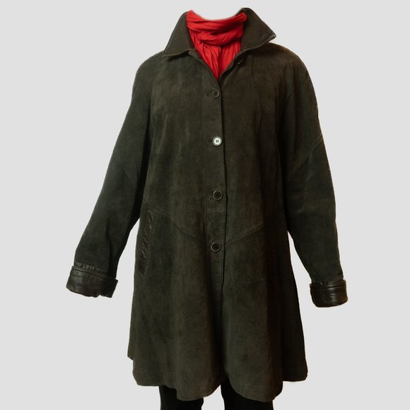 Vintage Oscar Leopold suede overcoat - Picture 16 of 16